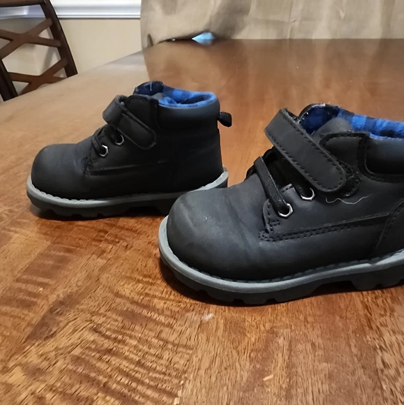 Granimals toddler ankle boots blue plaid size 6 - Picture 2 of 4